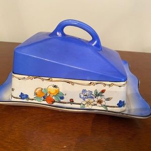Vintage Covered Wedge Cheese Dish
